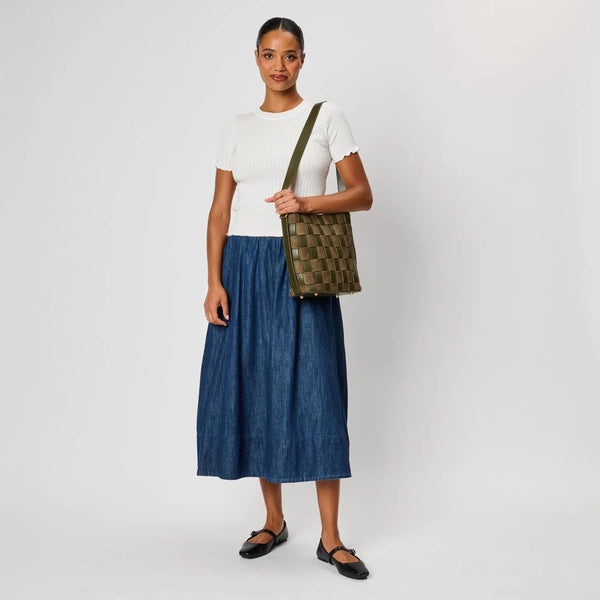Naomi Bucket Bag - Olive