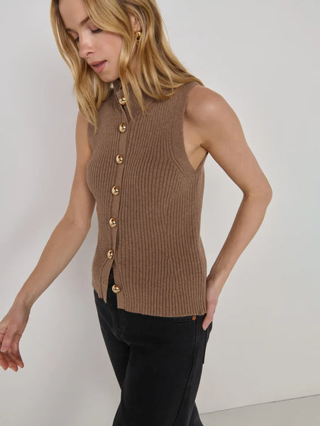 Ira Sweater Vest - Biscotti