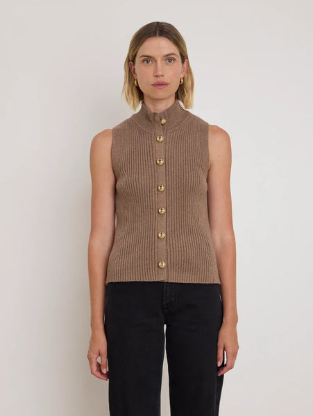 Ira Sweater Vest - Biscotti