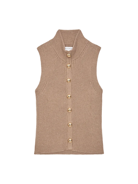 Ira Sweater Vest - Biscotti