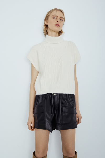 Jack Sleeveless Sweater - Feather Beige