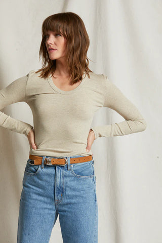 Robyn Long Sleeve Tee - Oatmeal