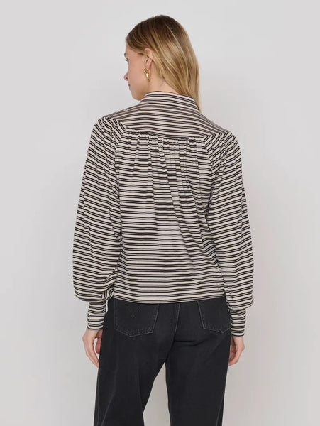 Jean Keyhole Top - Vintage Yarn Dye Stripe