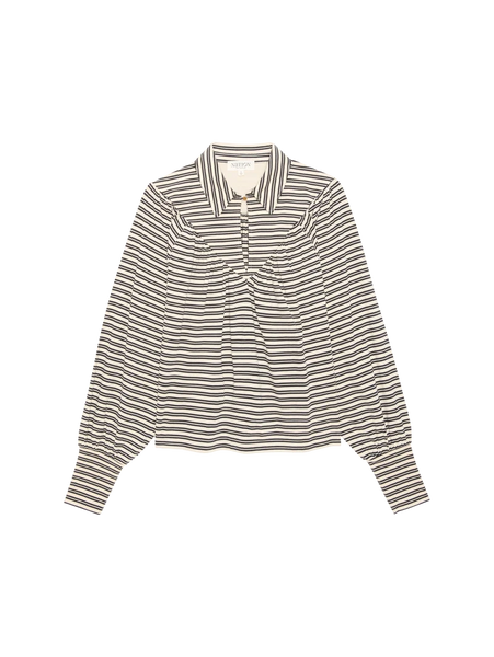 Jean Keyhole Top - Vintage Yarn Dye Stripe