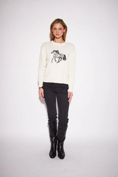 Nate Sweater - Equestrian Pearl