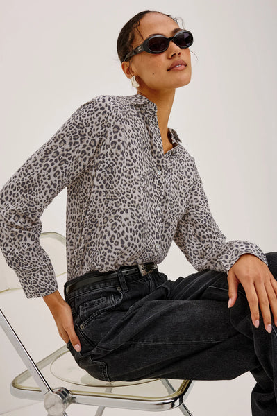 Josephine Top - Ecru Cheetah