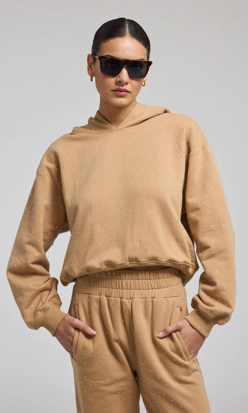 Renae Crystal Hoodie - Camel