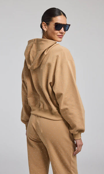 Renae Crystal Hoodie - Camel