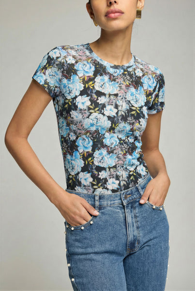 Eva Floral Top - Peony Palette