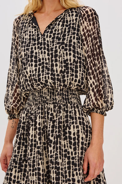 Kari Dress - Spotted Shibori