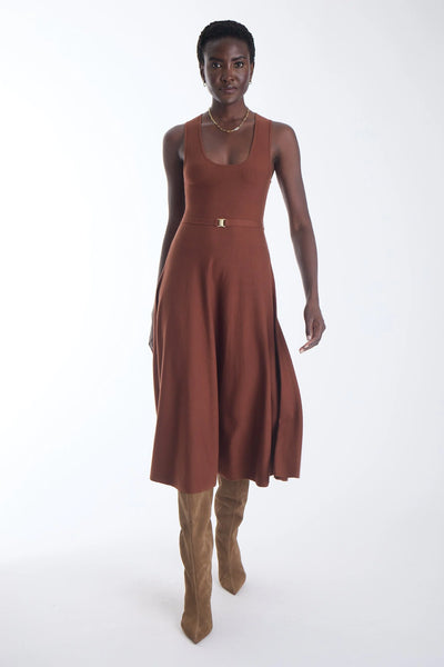 Ariene Knit Dress - Copper Cedar