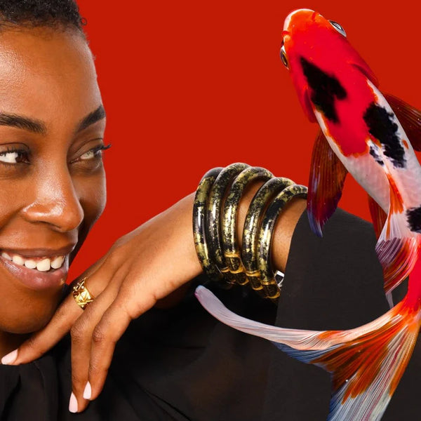 All Weather Bangle® - Koi - Noir