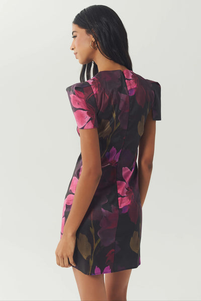 Bryce Dress - Black/Multi Watercolor