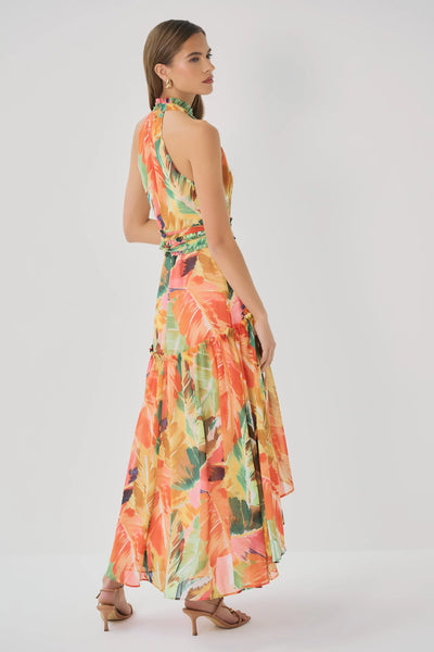 Fredy Dress - Multi Soft Hothouse Tropical