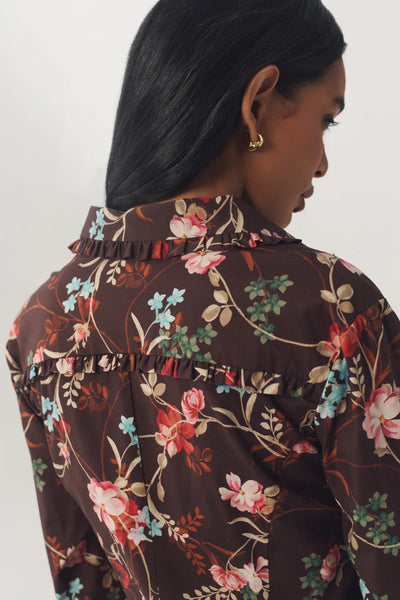 Reney Dress - Brown/Multi