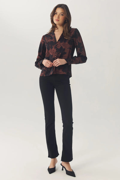 Cain Top - Brown/Black