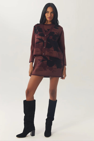 Brook Cardigan - Brown Black