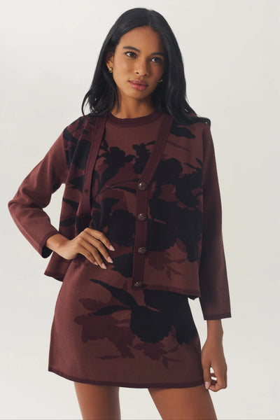 Merritt Dress - Brown/Black