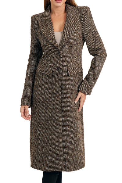 Elinor Long Coat - Brown