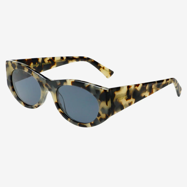 Layla Oval Sunglasses - Gray Tortoise