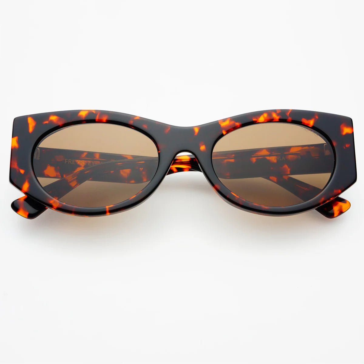 Layla Oval Sunglasses - Brown Tortoise