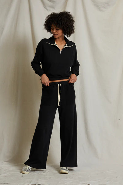 Rosanna French Terry Pant - True Black