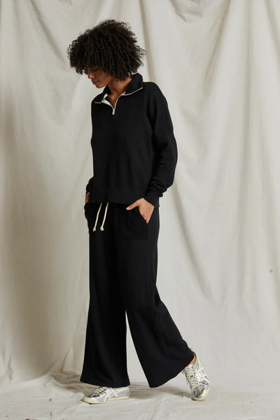 Rosanna French Terry Pant - True Black