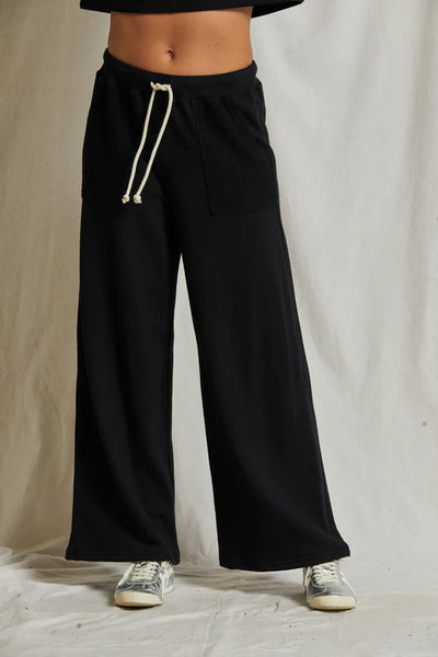 Rosanna French Terry Pant - True Black