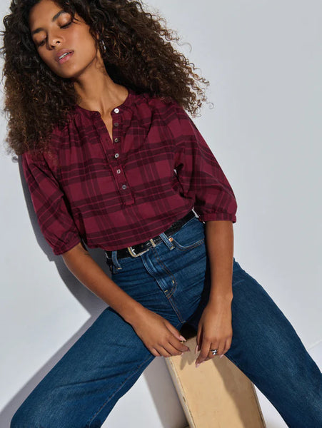 May Flannel Top - Party Plaid