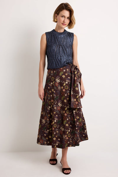 Estine Wrap Skirt - Rouge