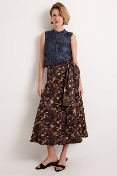 Estine Wrap Skirt - Rouge