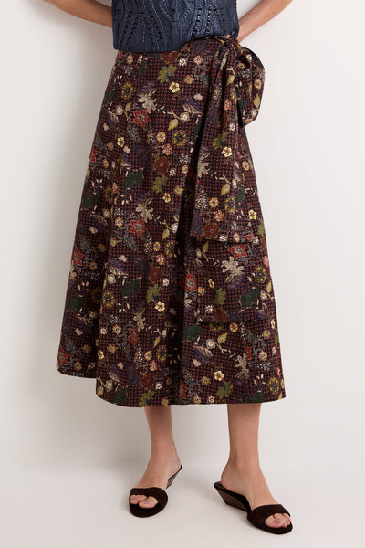 Estine Wrap Skirt - Rouge