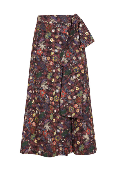 Estine Wrap Skirt - Rouge