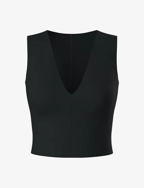 Neoprene CEO V-Neck Shell - Black