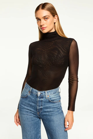 Nadja Mesh Top - Black