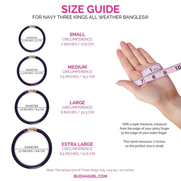 Three Kings All Weather Bangles® - Navy