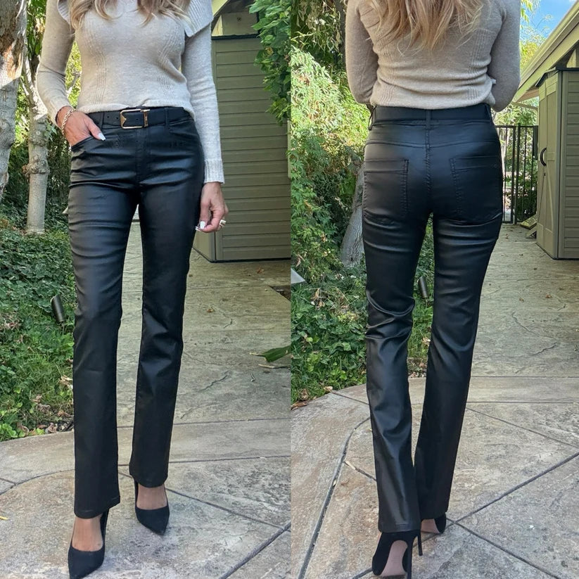 Novel Pant - Black Vegan Leather