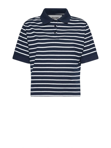 Karius Polo - Blue Ocean/White