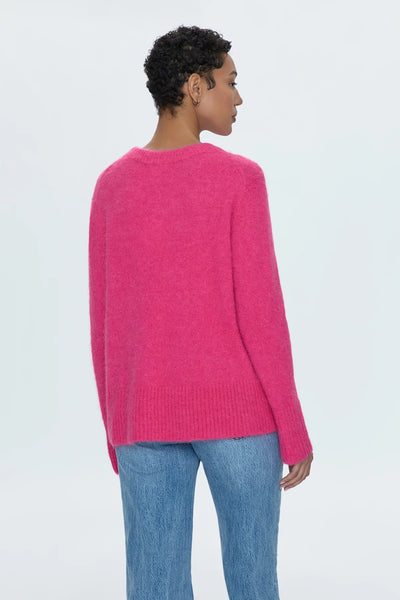 Ivy Crewneck Sweater - Hot Pink