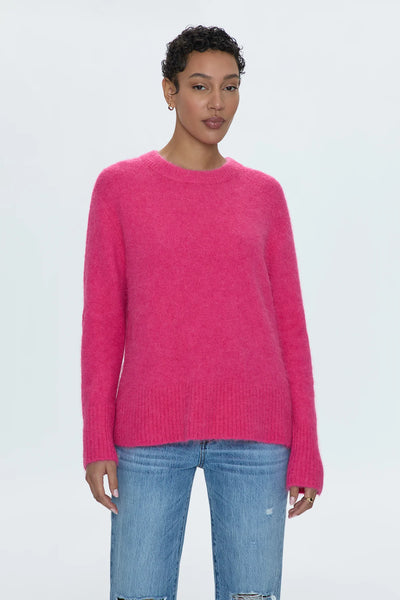 Ivy Crewneck Sweater - Hot Pink