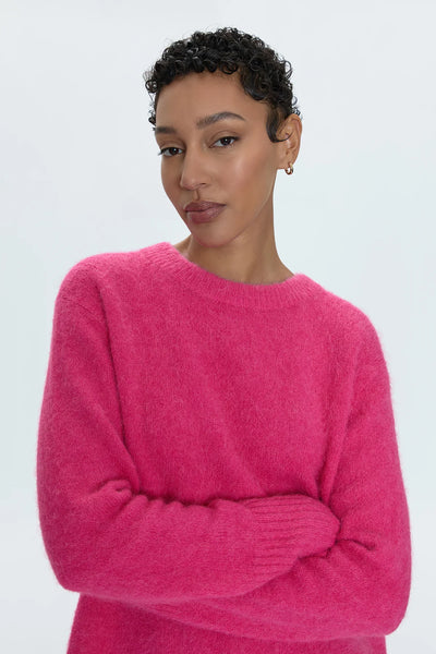 Ivy Crewneck Sweater - Hot Pink