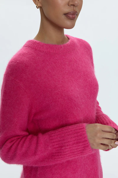 Ivy Crewneck Sweater - Hot Pink