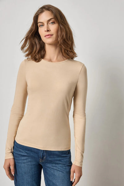 Long Sleeve Crew Tee - Nude