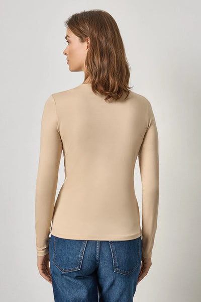 Long Sleeve Crew Tee - Nude