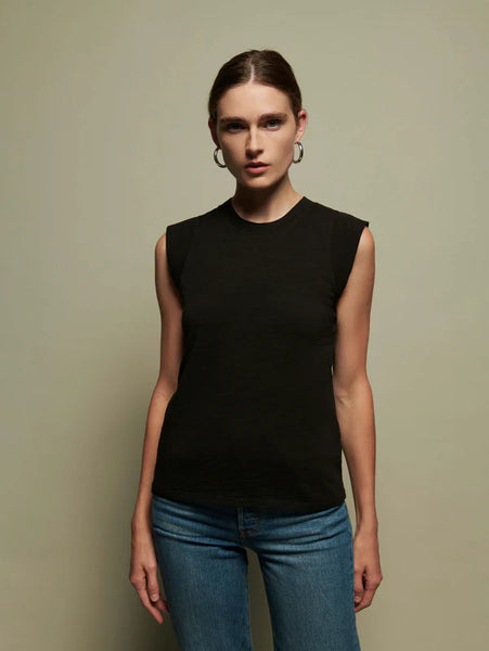 Patti Muscle Tank - Jet Black