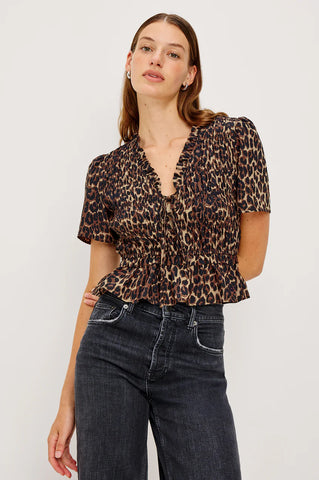 Portia Top - Brown Nala