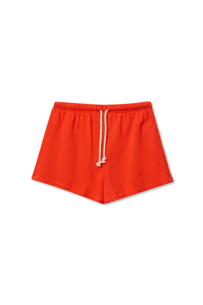 Layla French Terry Shorts - Tomato