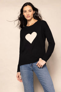 Love Front Sweater - Black