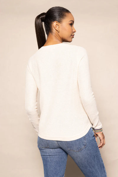 Double Track Henley Top - Sheepskin