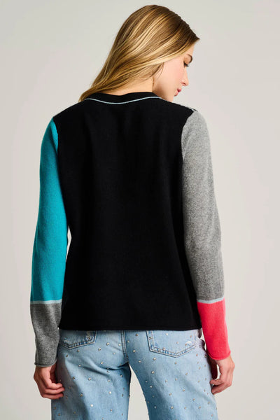 Block Talk Sweater - Onyx Combo
